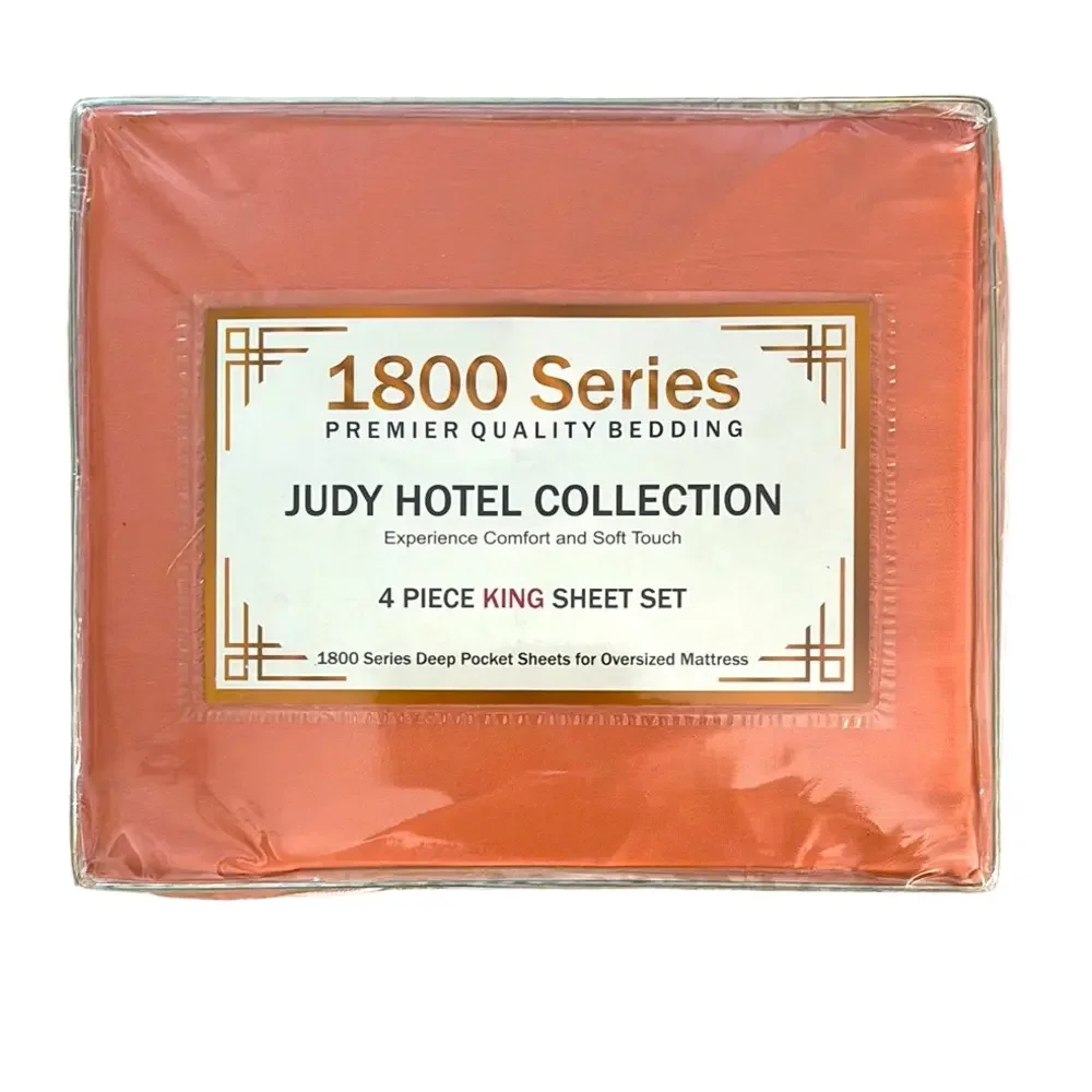 Hotel Collection 1800 Series Orange King Sheet Set